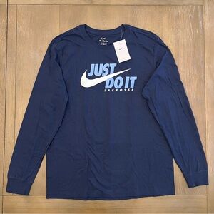 Nike Men's Just Do It Lacrosse Long-sleeve Shirt